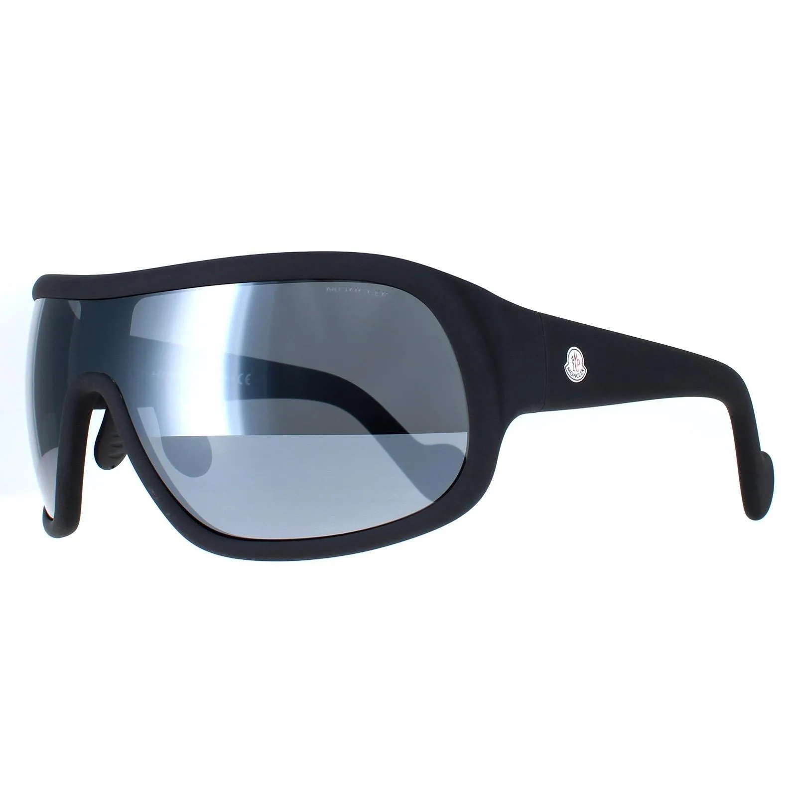 Sunglasses | Shield Matte Black Smoke Mirror ML0048 | Moncler