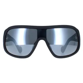 Sunglasses | Shield Matte Black Smoke Mirror ML0048 | Moncler