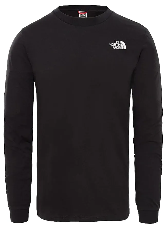 The North Face Mens Long Sleeve Simple Dome T Shirt Black