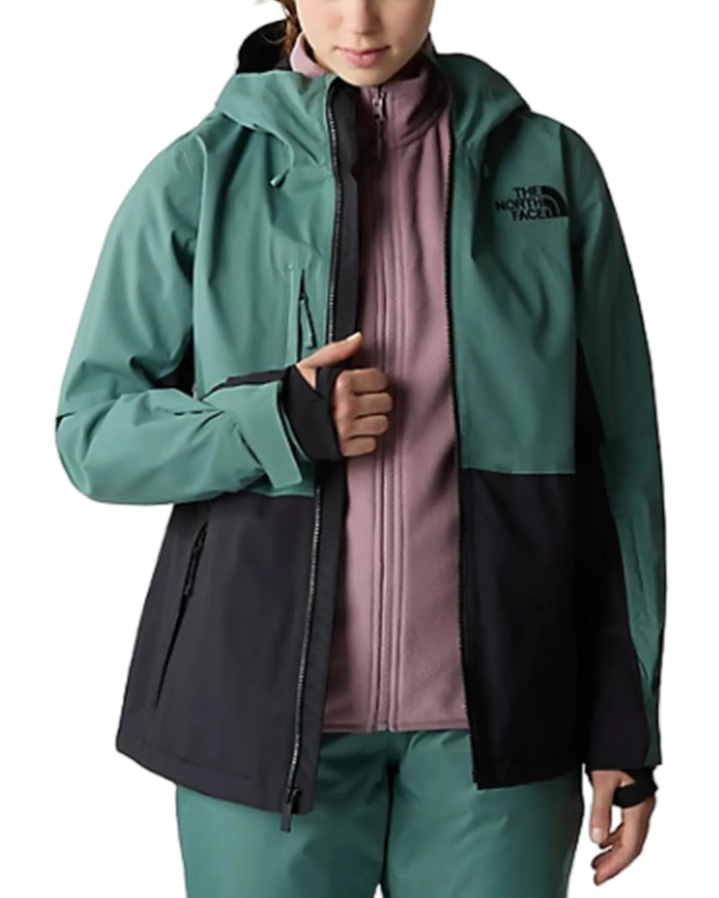 The North Face Women's Freedom Stretch Snow Jacket - Dark Sage/Tnf Black