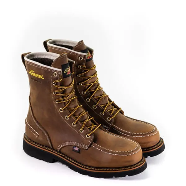 Thorogood Men's 1957 Series - Waterproof Safety Toe - 8 Crazyhorse Moc Toe - Maxwear90 Boot