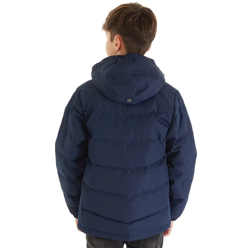 Trespass Junior Boys Figo Waterproof Padded Hooded Jacket Navy