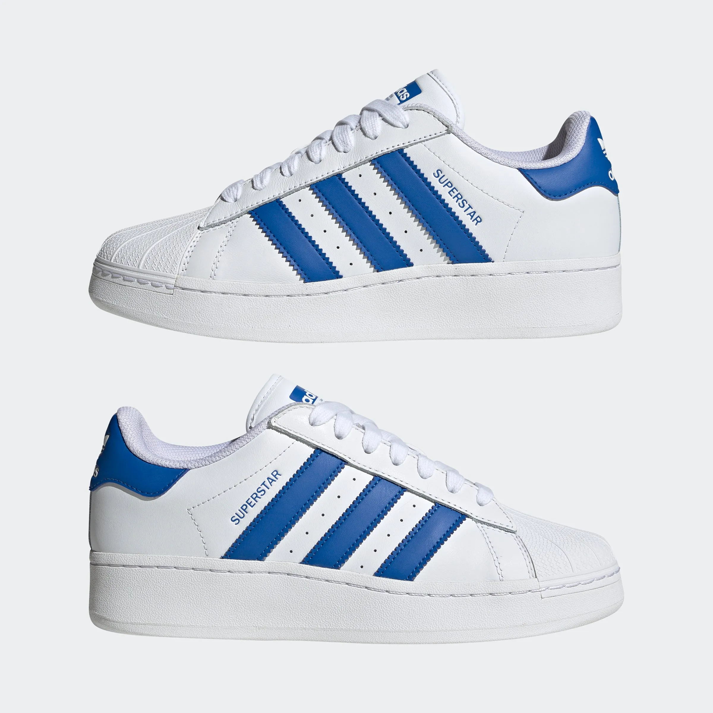 Unisex adidas Originals Superstar XLG Shoes White Blue