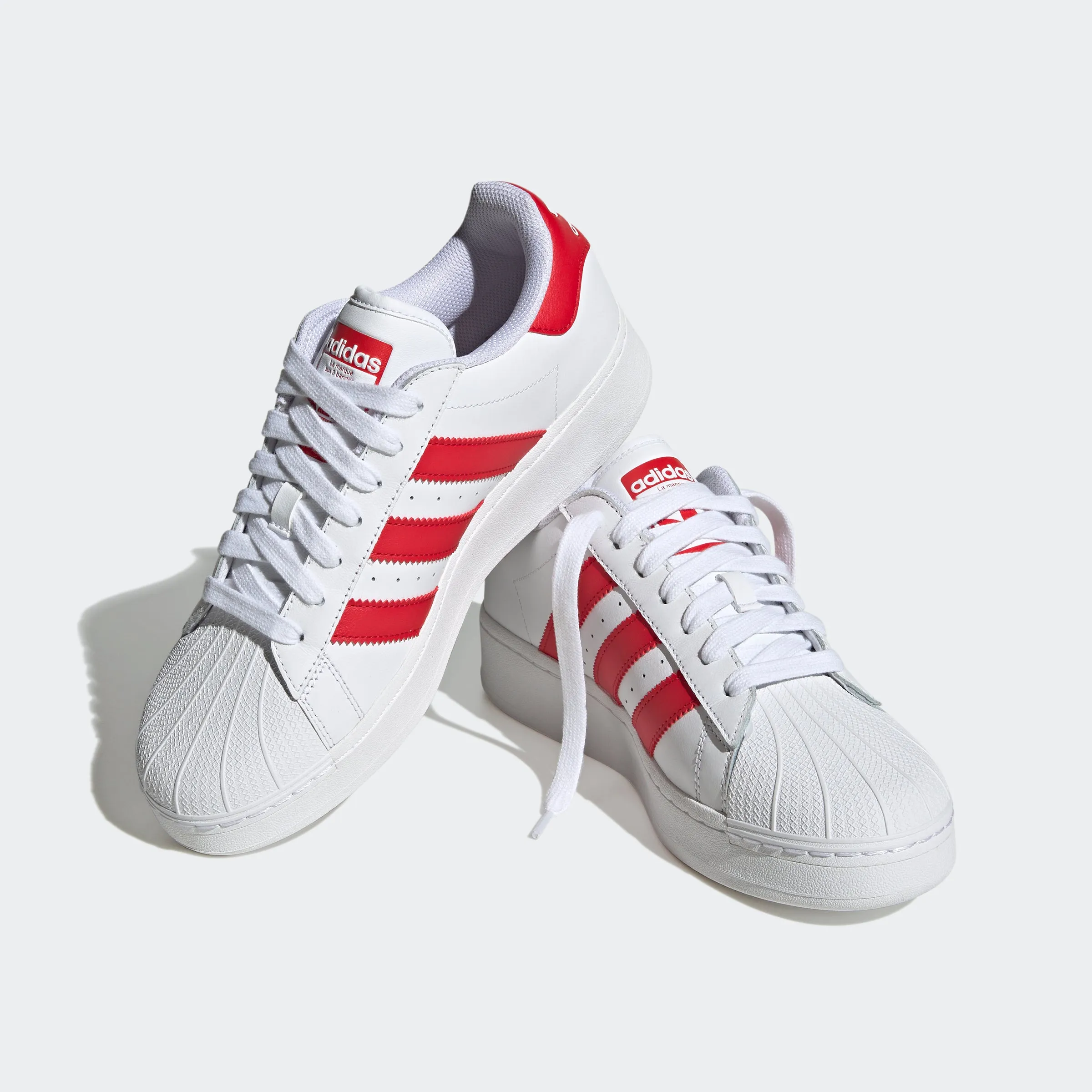 Unisex adidas Originals Superstar XLG Shoes White Scarlet