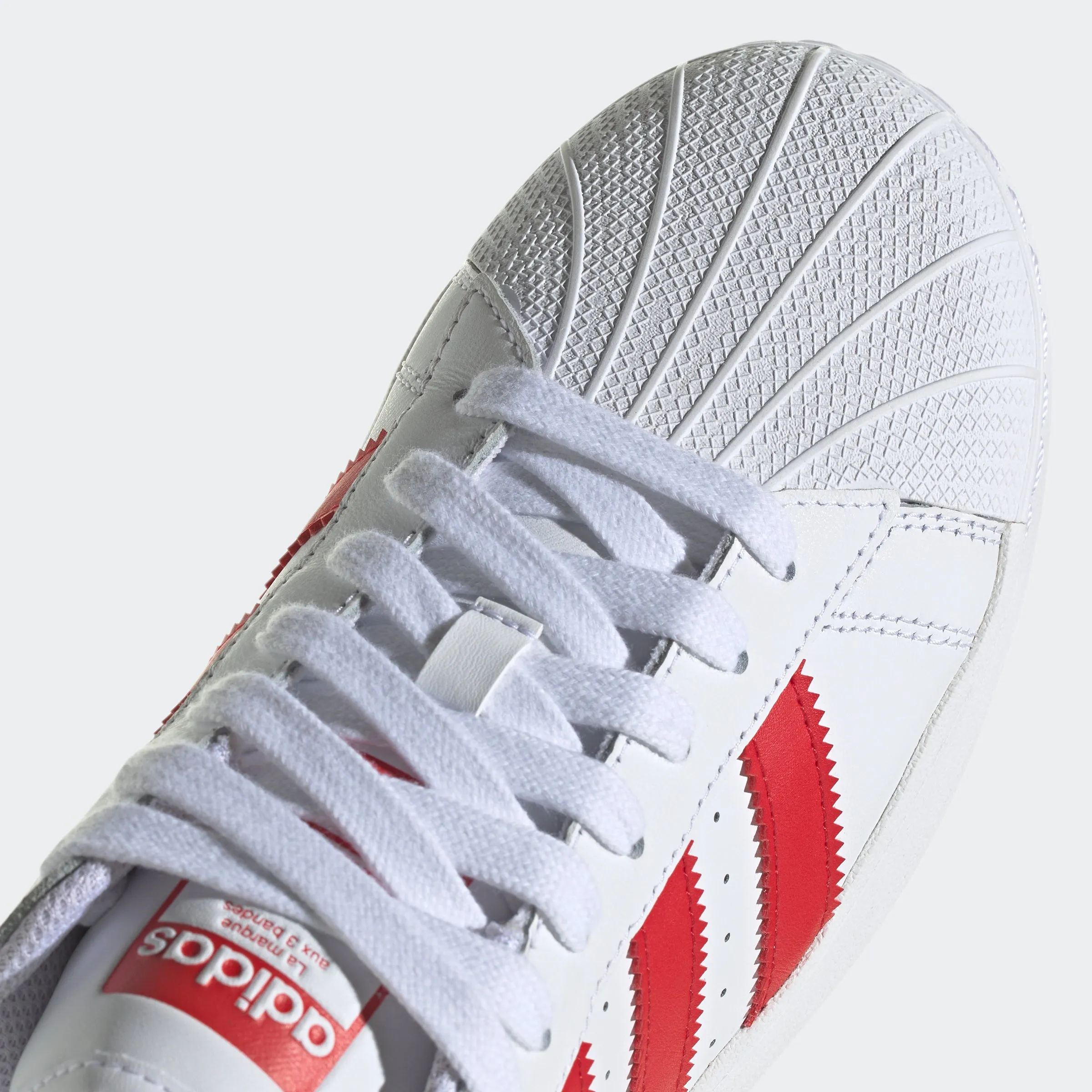 Unisex adidas Originals Superstar XLG Shoes White Scarlet