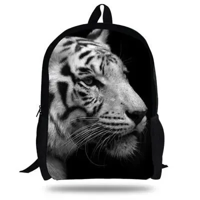 WHITE TIGER HEAD BACKPACK ATTENTIVE