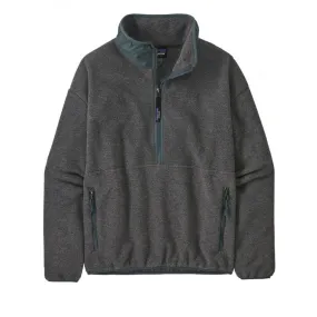 Women's Patagonia Synchilla Fleece Marsupial (Nickel w/Nouveau Green)