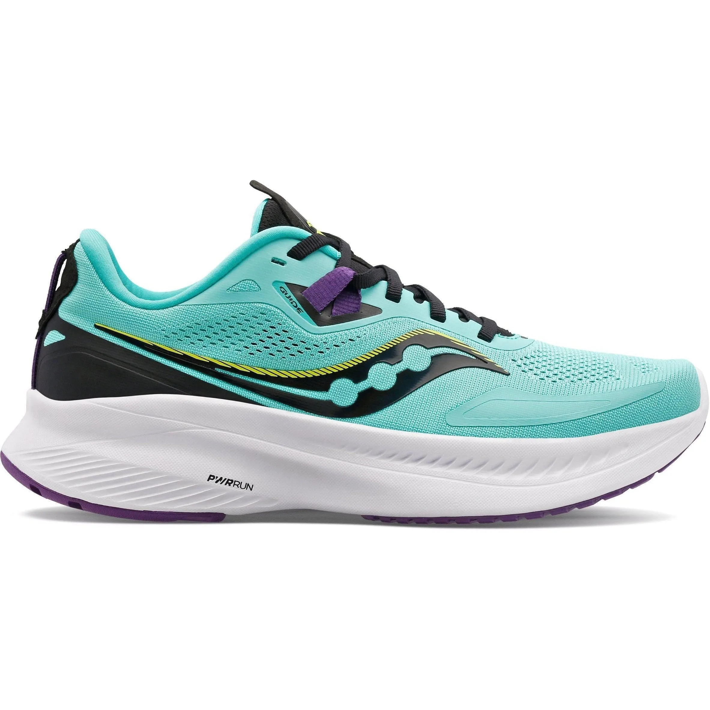 Women's Saucony Guide 15, Cool Mint/Acid, 10 D Wide