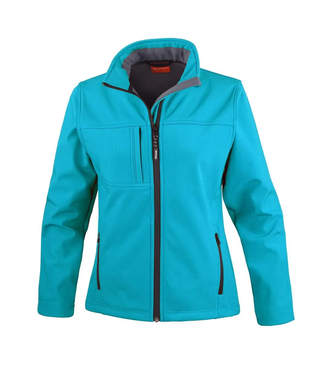 Womens/ladies classic softshell soft shell jacket azure Result