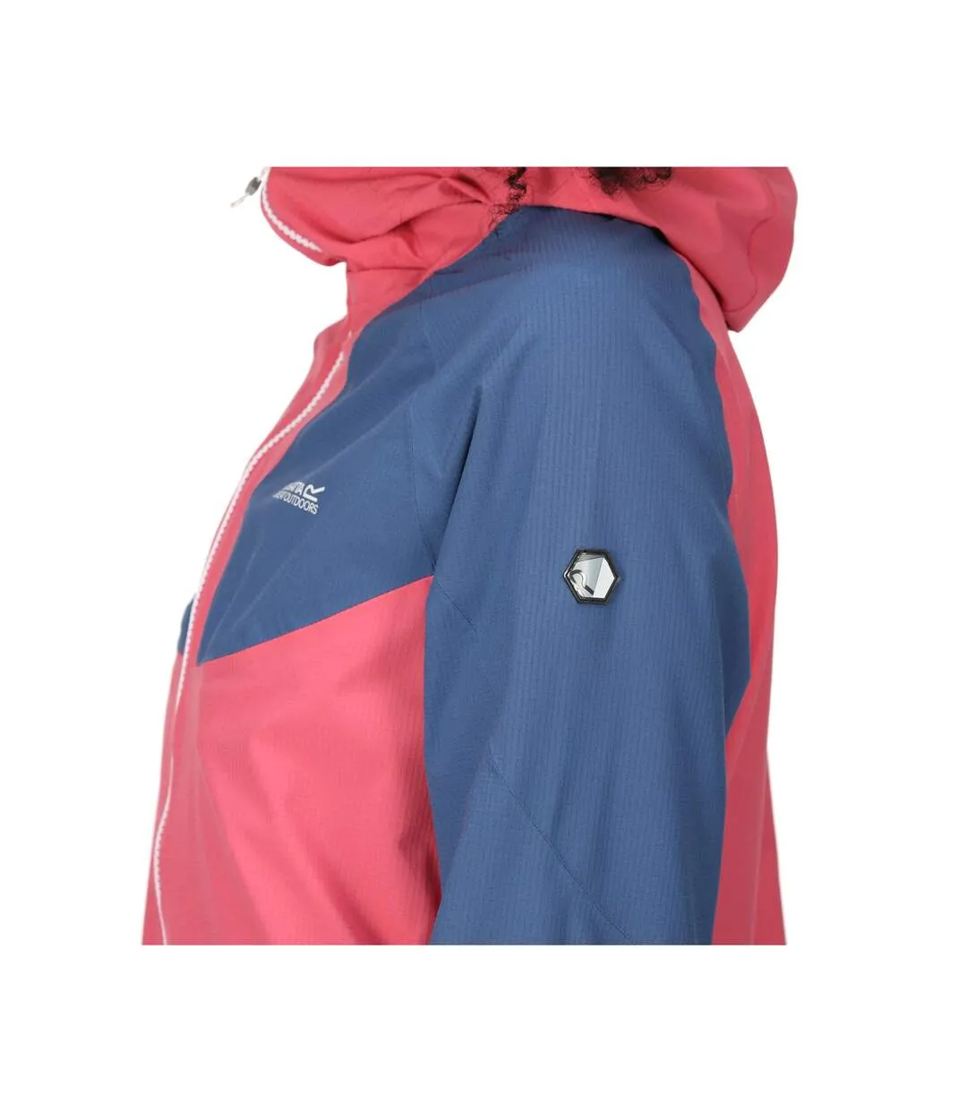 Womens/ladies raddick waterproof jacket fruit dove/dusty denim Regatta