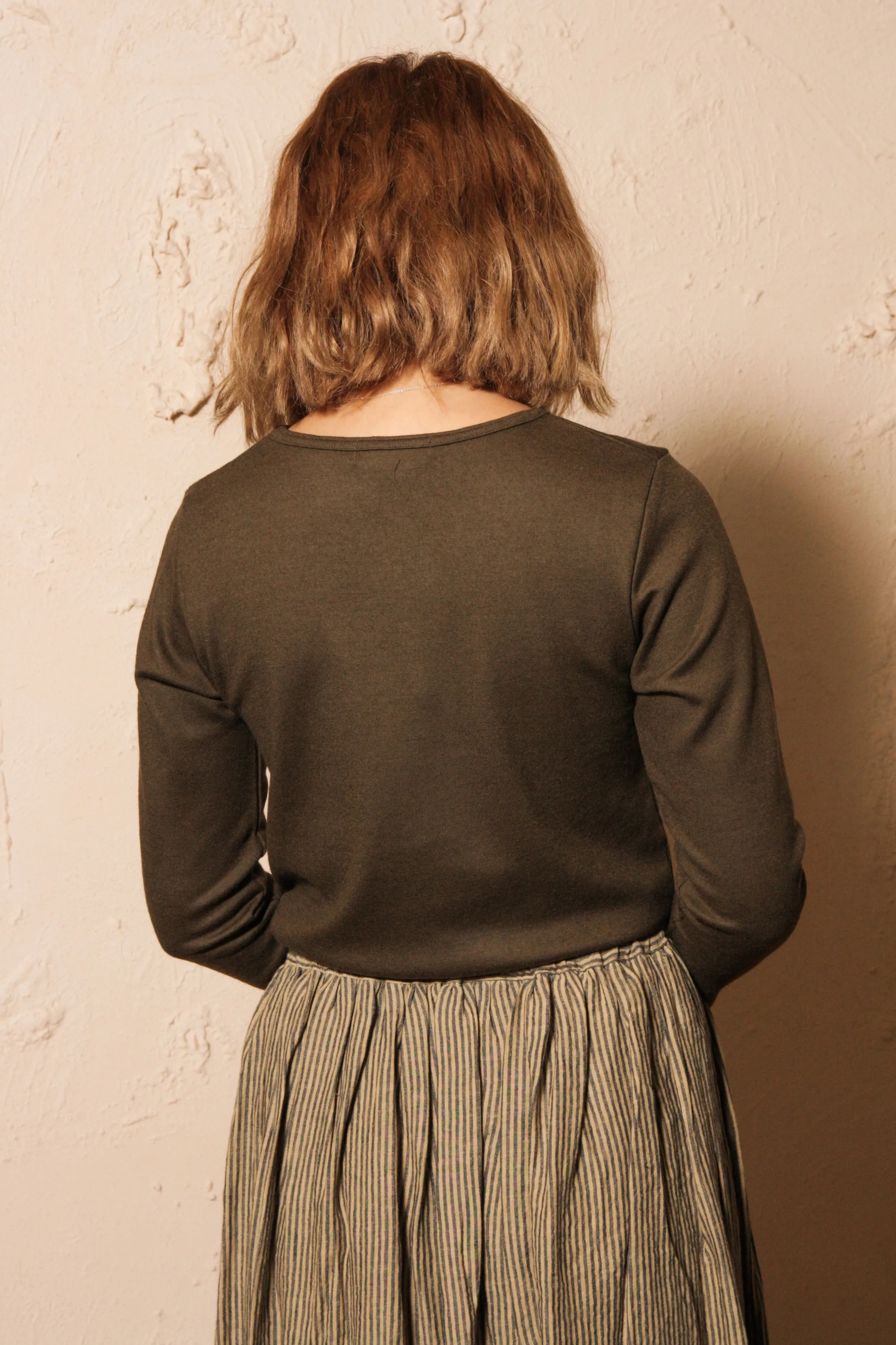 Wool Pullover Khaki