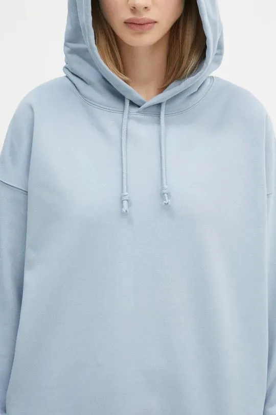 Y-3 sweatshirt Graphic Hoodie women's blue color hooded with a print IW2474